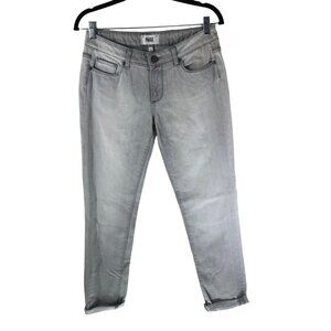 Paige Womens Low-Waisted Light Gray Denim Skinny Jeans Size 28